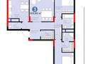 3-комнатная квартира · 104.3 м² · 8/12 этаж, Е 900 6 за 92 млн ₸ в Астане, Нура р-н