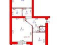 2-бөлмелі пәтер · 85.6 м² · 1/5 қабат, мкр. Алтын орда — Мангилик ел, бағасы: 34 млн ₸ в Актобе — фото 10