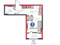 1-комнатная квартира · 28.92 м², Кайрат микрорайон 716/16 за ~ 28.1 млн ₸ в Алматы, Турксибский р-н — фото 3