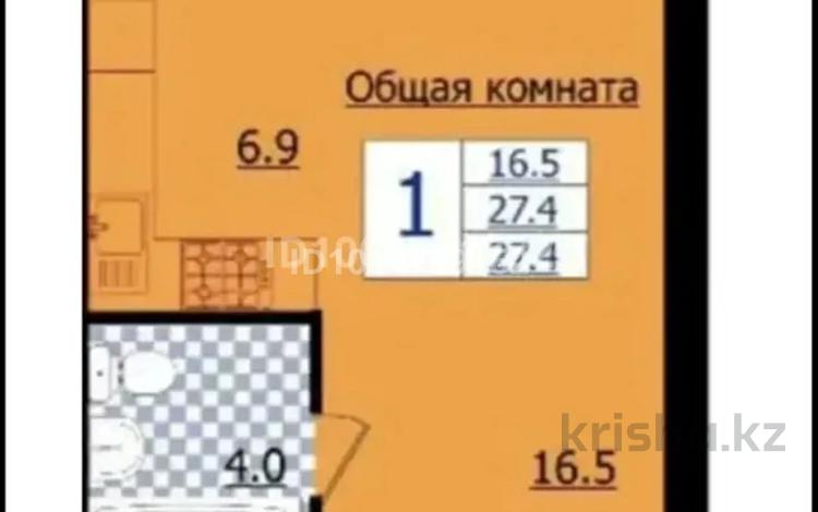 1-комнатная квартира · 27.4 м² · 2/3 этаж, мкр Уркер 18 — Басықара за 12.5 млн ₸ в Астане, Нура р-н — фото 2