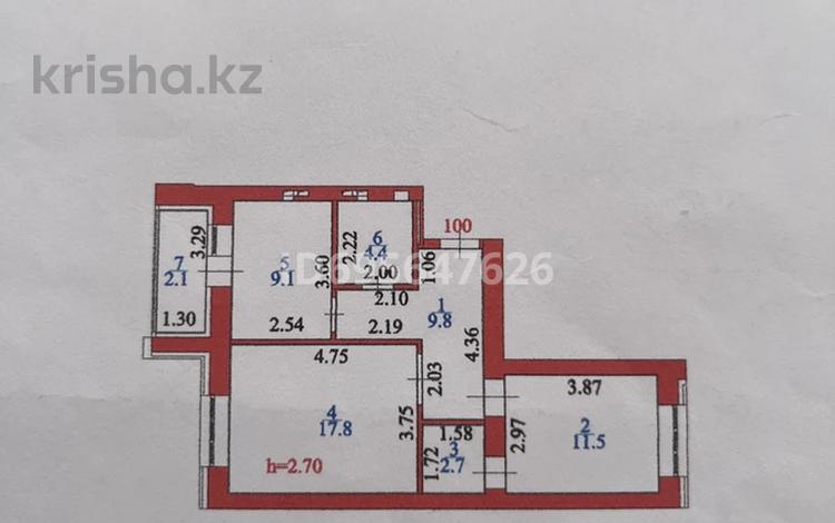 2-бөлмелі пәтер, 57.4 м², 3/8 қабат, Аль-Фараби 17/1, бағасы: 38 млн 〒 в Астане, Есильский р-н — фото 2