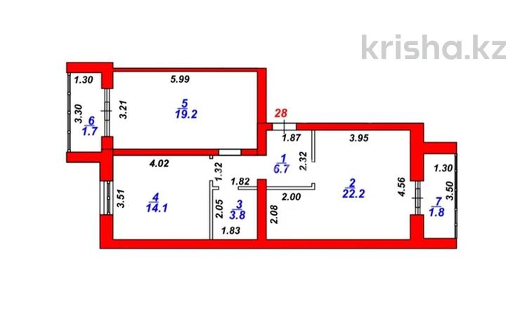3-комнатная квартира, 70 м², 1/5 этаж, мкр Юго-Восток, Таугуль за 25 млн 〒 в Караганде, Казыбек би р-н — фото 2