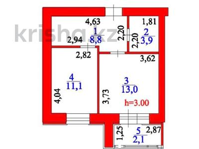 1-бөлмелі пәтер · 39 м², Жумекен Нажимеденов 38 — Улы дала, бағасы: 17.5 млн ₸ в Астане, Нура р-н