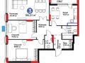 3-комнатная квартира · 96.8 м² · 3/17 этаж, Аль-Фараби 9, 9/1, 9/2, 11, 11/1 за 65 млн ₸ в Астане, Есильский р-н