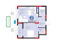 2-комнатная квартира · 52.23 м² · 4/9 этаж, ВИДОВАЯ на Sfera Park Аль-Фараби 3/2 за 53.5 млн ₸ в Астане, Есильский р-н