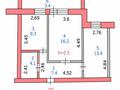 2-бөлмелі пәтер · 54 м² · 2/9 қабат, Парковая, бағасы: 27 млн ₸ в Петропавловске