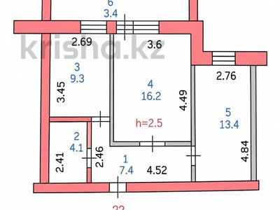 2-бөлмелі пәтер · 54 м² · 2/9 қабат, Парковая, бағасы: 27 млн ₸ в Петропавловске