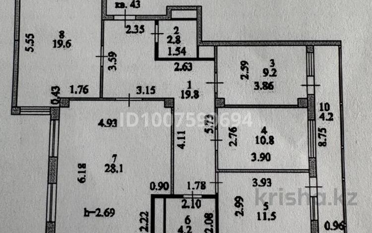 4-бөлмелі пәтер · 115 м² · 8/12 қабат, Максут Нарикбаев 6а, бағасы: 53 млн ₸ в Астане, Есильский р-н — фото 2