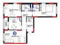 3-бөлмелі пәтер · 89.93 м², Е-15 5, бағасы: ~ 53.5 млн ₸ в Астане, Нура р-н — фото 3