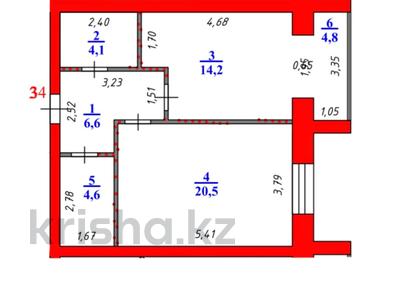 1-комнатная квартира · 54 м² · 2/6 этаж, Кеменгер стр.41Б за 22.8 млн 〒 в Уральске