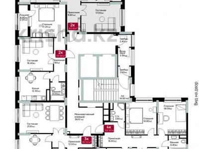 2-бөлмелі пәтер · 64 м² · 6/18 қабат, Е-36 4, бағасы: 39.5 млн ₸ в Астане, Нура р-н