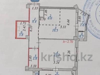 2-бөлмелі пәтер · 65.9 м² · 11/16 қабат, Кайым Мухамедханов 25, бағасы: 32.5 млн ₸ в Астане, Нура р-н