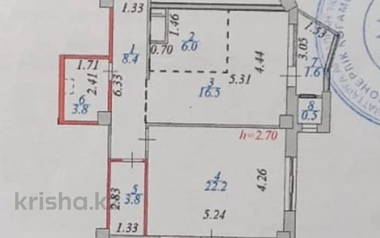 2-бөлмелі пәтер · 65.9 м² · 11/16 қабат, Кайым Мухамедханов 25, бағасы: 32.5 млн ₸ в Астане, Нура р-н — фото 2