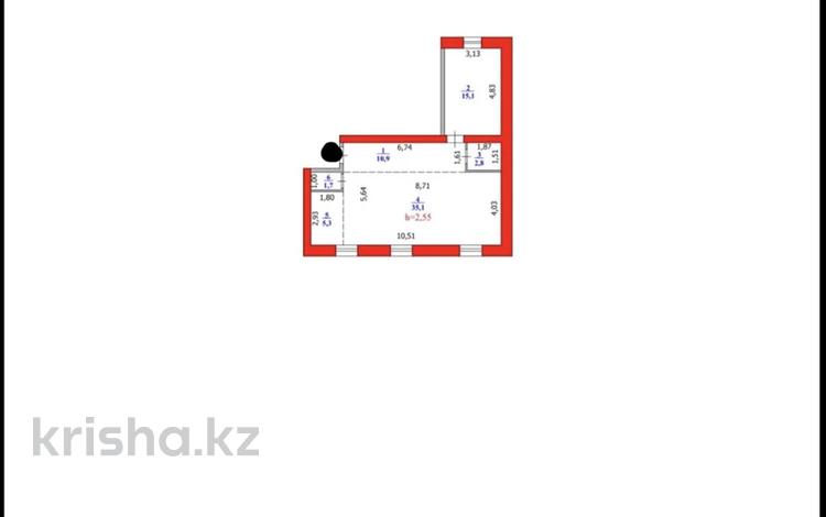 3-комнатная квартира · 70.9 м² · 10/10 этаж, Кургальжинское шоссе 22/1 за 21 млн ₸ в Астане, Нура р-н — фото 2