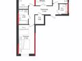 3-бөлмелі пәтер · 85 м² · 6/17 қабат, А. Байтурсынова 32/2, бағасы: 71 млн ₸ в Астане, Алматы р-н — фото 54
