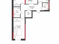 3-бөлмелі пәтер · 85 м² · 6/17 қабат, А. Байтурсынова 32/2, бағасы: 71 млн ₸ в Астане, Алматы р-н — фото 54