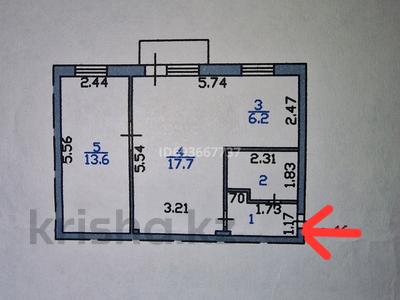 2-комнатная квартира, 44.5 м², 2/5 этаж, Бейбитшилик 28 за 17 млн 〒 в Астане, Сарыарка р-н