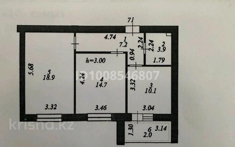 2-комнатная квартира · 57 м² · 5/12 этаж, Улица А 52, 6 — LRT, Калдаякова за 35.3 млн ₸ в Астане, Сарайшык р-н — фото 58