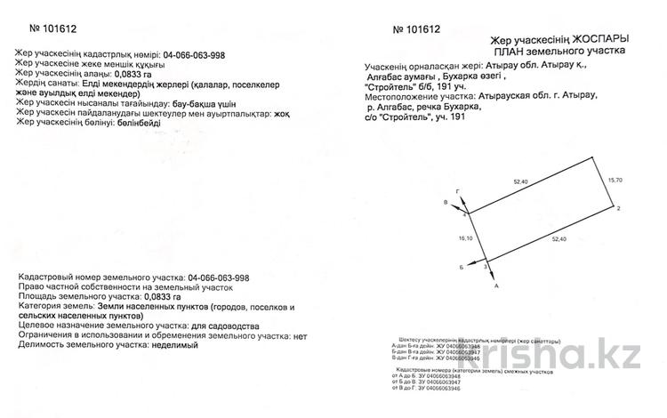 Дача · 1 комната · 20 м² · 8 сот., С/о строитель алгабас 191 — Алгабас за 3.8 млн ₸ в Атырау — фото 2