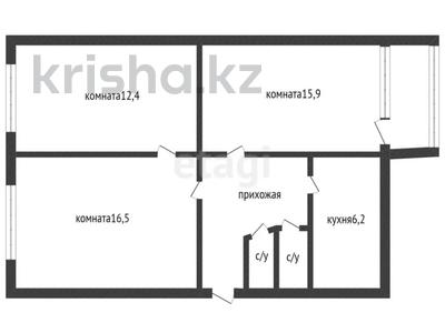 3-комнатная квартира, 60.9 м², 3/5 этаж, каирбекова 409 за 21.4 млн 〒 в Костанае
