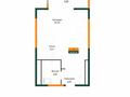 1-комнатная квартира · 33.6 м² · 6/6 этаж, Халиуллина 196/17 — Талгарка Халиулина, возле Магнума за ~ 21.2 млн ₸ в Алматы, Медеуский р-н