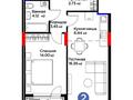 2-бөлмелі пәтер · 48.6 м² · 8/12 қабат, Е 915 13 — Улы дала, бағасы: 32.5 млн ₸ в Астане, Есильский р-н — фото 3