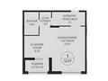 1-бөлмелі пәтер · 52.17 м² · 1/8 қабат, А 32 2Б — БЕЗ КОМИССИИ, бағасы: ~ 40.7 млн ₸ в Астане, Сарайшык р-н — фото 21