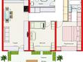 3-комнатная квартира · 87.3 м² · 1/6 этаж, Кайрат микрорайон за 53 млн ₸ в Алматы, Турксибский р-н — фото 8