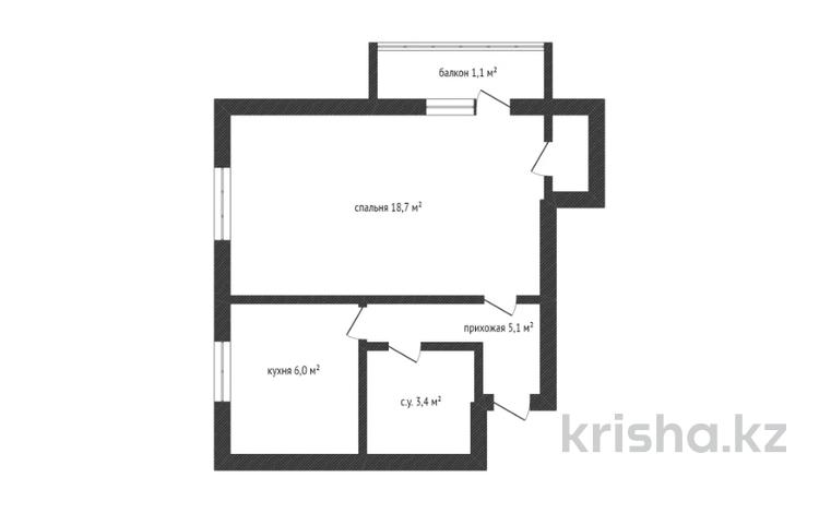 1-комнатная квартира, 35.9 м², 7/9 этаж, Абая 175а за ~ 10.3 млн 〒 в Кокшетау — фото 2
