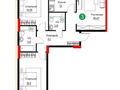 3-бөлмелі пәтер · 87 м² · 8/12 қабат, Е-429 26, бағасы: ~ 41 млн ₸ в Астане, Нура р-н