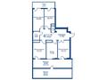 4-бөлмелі пәтер · 112.79 м², ​Микрорайон Оазис, участок 44, бағасы: ~ 41 млн ₸ в Караганде — фото 3