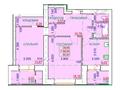 2-комнатная квартира, 67.27 м², Курганская 2 за ~ 25.6 млн 〒 в Костанае — фото 2