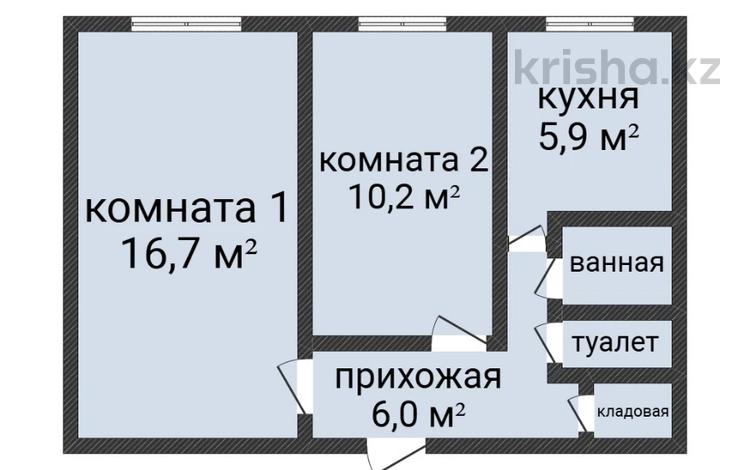 2-комнатная квартира · 43.5 м² · 1/5 этаж, Шаяхметова 171 за 17 млн ₸ в Костанае — фото 2