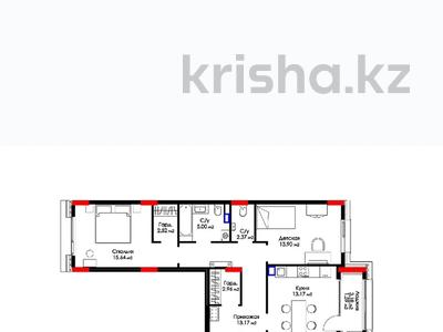 3-комнатная квартира, 95 м², 2/9 этаж, Туран 57г — №24 за 46 млн 〒 в Астане, Есильский р-н