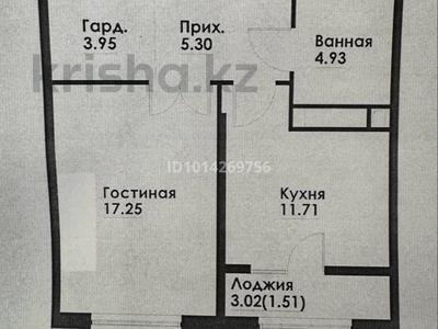 1-бөлмелі пәтер · 45 м² · 4/12 қабат, Макатаева - Байтурсынова 129/1, бағасы: 42 млн ₸ в Алматы, Алмалинский р-н