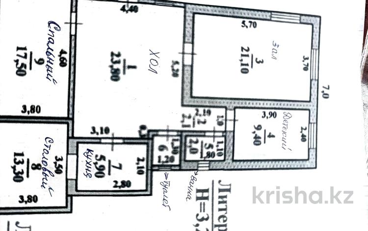 Отдельный дом · 5 комнат · 119 м² · 6 сот., жилой массив Кайнар Булак, Айвазовского 159 — Централтный Айвазовский за 15 млн ₸ в Шымкенте, Абайский р-н — фото 2