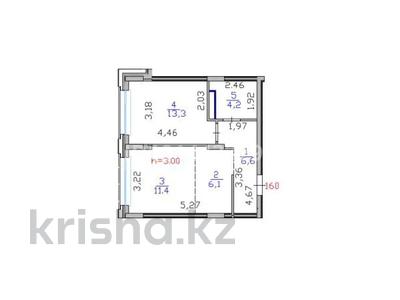 2-комнатная квартира · 42 м² · 4/9 этаж, Е 900 8 за 39 млн ₸ в Астане, Нура р-н