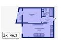 2-бөлмелі пәтер · 46.3 м² · 6/9 қабат, Туран 89/3, бағасы: 24 млн ₸ в Астане, Нура р-н — фото 4