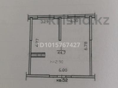 1-бөлмелі пәтер · 44.7 м² · 8/9 қабат, Қайрат ш/а., Сыбызгы 100, бағасы: 25 млн ₸ в Алматы, Турксибский р-н