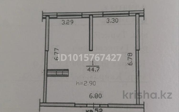 1-бөлмелі пәтер · 44.7 м² · 8/9 қабат, Қайрат ш/а., Сыбызгы 100, бағасы: 25 млн ₸ в Алматы, Турксибский р-н — фото 2