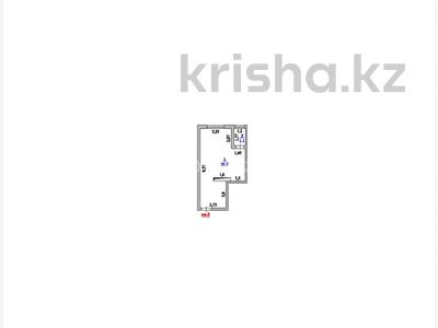 1-бөлмелі пәтер · 30.8 м² · 1/7 қабат, Естай 39/3 — В районе нового апорт мола, бағасы: 20 млн ₸ в 