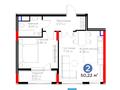 2-бөлмелі пәтер · 50.22 м², Е 915 19, бағасы: ~ 40.1 млн ₸ в Астане, Есильский р-н — фото 3