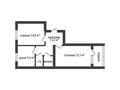 2-бөлмелі пәтер · 60.7 м² · 5/5 қабат, 85 квартал 2, бағасы: 22.4 млн ₸ в Костанае — фото 2