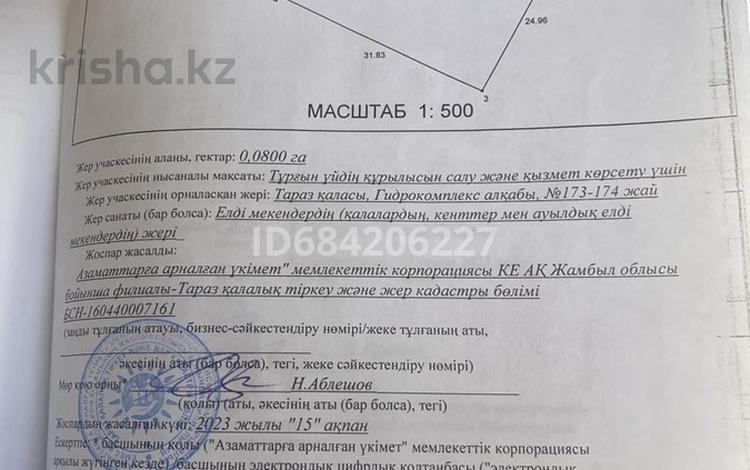 Жер телімі 8 сотық, Массив Гидрокомплекс 173-174, бағасы: 30 млн 〒 в Таразе — фото 2