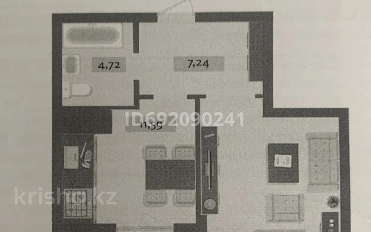 1-комнатная квартира, 45 м², 15 этаж, Е 882 участок 7 за 22 млн 〒 в Астане, Нура р-н — фото 2