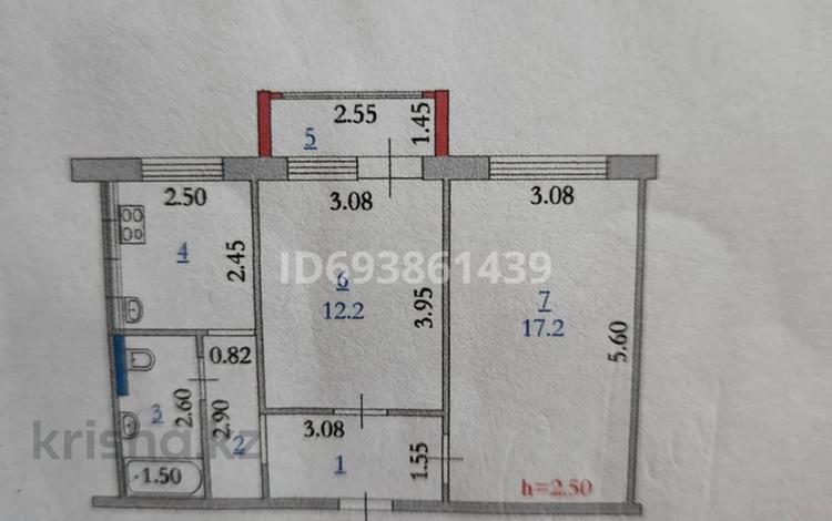 2-комнатная квартира, 48 м², 3/5 этаж, Маресьева 82/1 за 16.5 млн 〒 в Актобе — фото 2