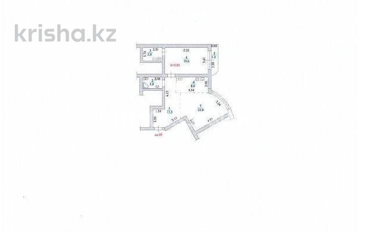 2-комнатная квартира · 71.9 м² · 5/21 этаж, мкр Самал-2, Достык — Снегина за ~ 69.6 млн ₸ в Алматы, Медеуский р-н — фото 2
