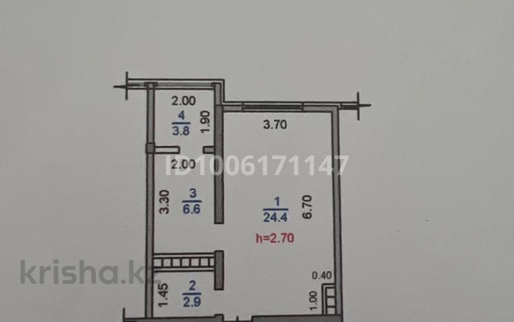 1-бөлмелі пәтер · 37.7 м² · 3/9 қабат, мкр Кокжиек, Жолымбет 65 корп22 кв47 — Кок жиек сити, бағасы: 18.5 млн ₸ в Алматы, Жетысуский р-н — фото 2