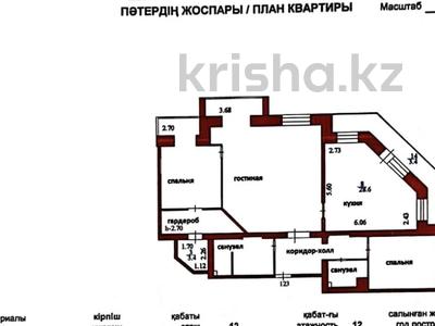 3-комнатная квартира · 140 м² · 12/12 этаж, Айнаколь 60 за 60 млн ₸ в Астане, Алматы р-н