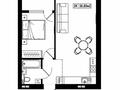 2-бөлмелі пәтер · 39 м² · 2/9 қабат, Е-128 1, бағасы: 12.9 млн ₸ в Астане, Нура р-н
